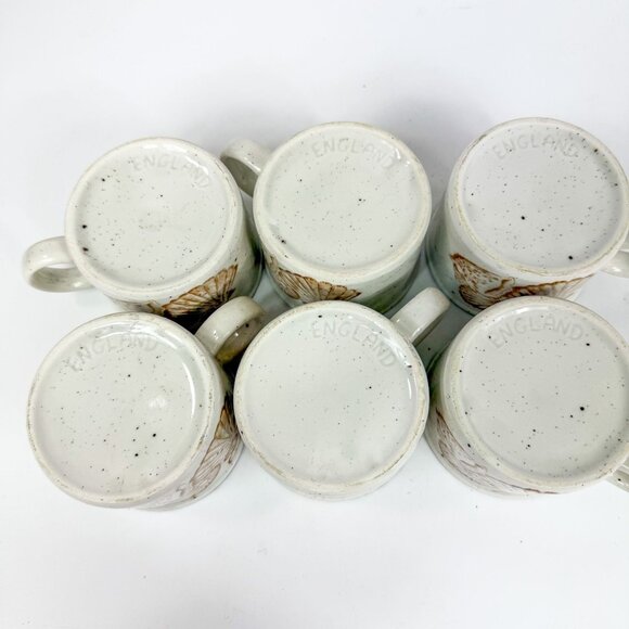 Midwinter Stonehenge Seascape Coffee Mugs Tea Cups Set Of 6 Speckled  England - Picture 6 of 8